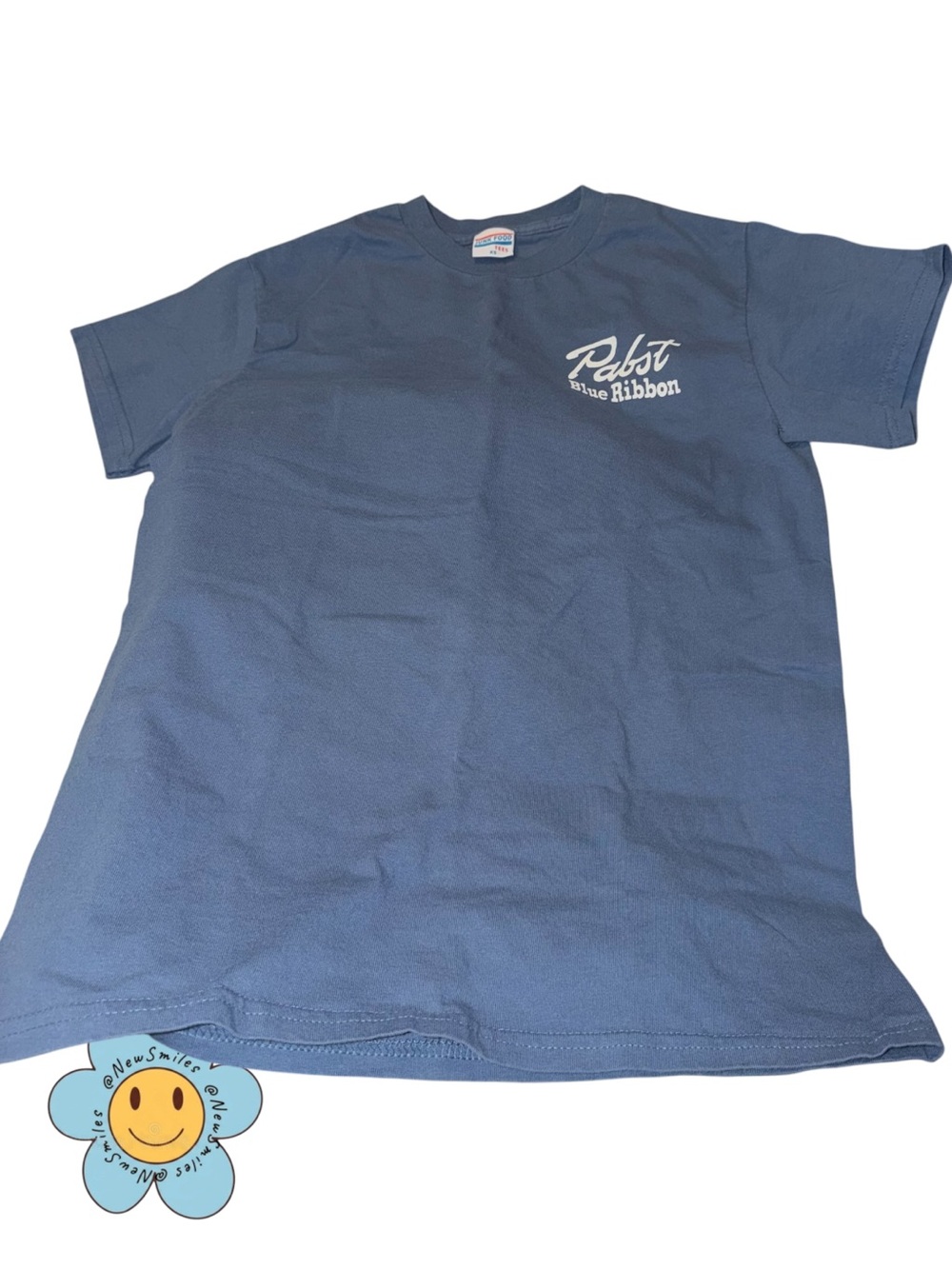 Junk Food Clothing Blue Pabst Logo Short Sleeve Tee